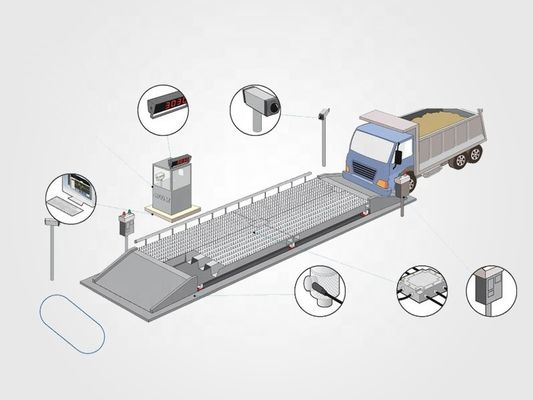 Top 60 Tonnen Elektronische Digitale Plattform Gewichtung Waage Lastwagen Waage mit individueller Größe