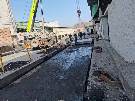 IP68 Nivel de 100 toneladas Balanza electrónica para camiones de pisos de hormigón industrial para fábricas