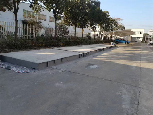 Escala de camión de pesaje de concreto galvanizado electrónico de 120 toneladas con soporte personalizado
